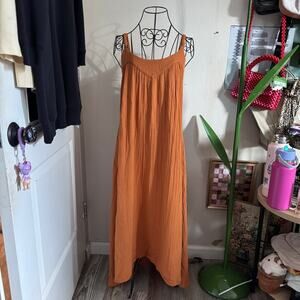 Xirena Orange Gauze Maxi Dress S